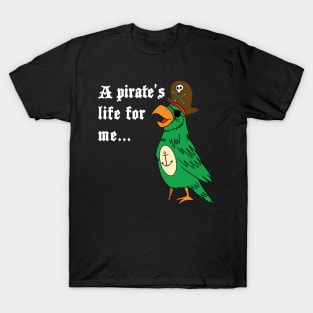 Pirate Parrot with Eye Patch and Wooden Leg T-Shirt